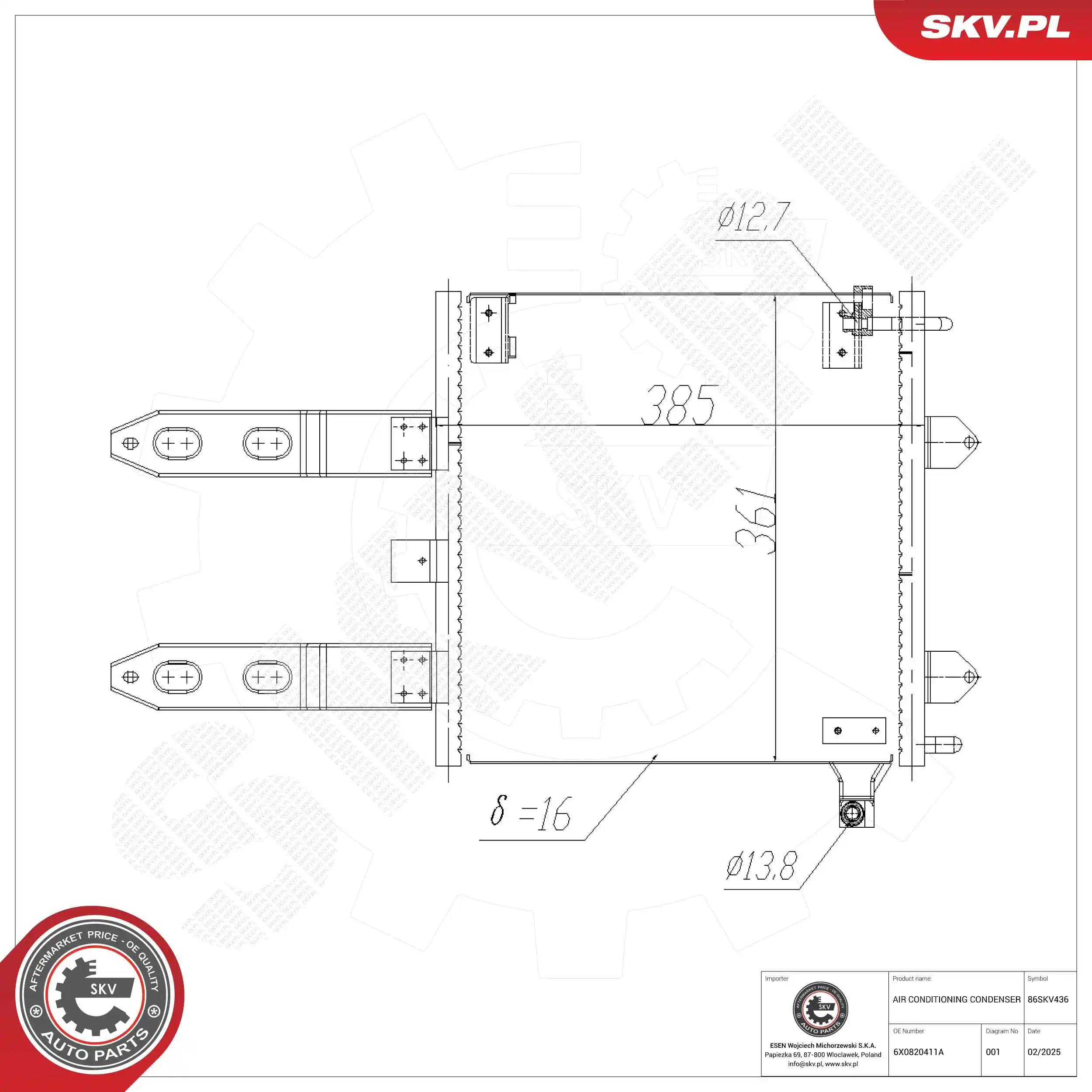 Condenser, air conditioning